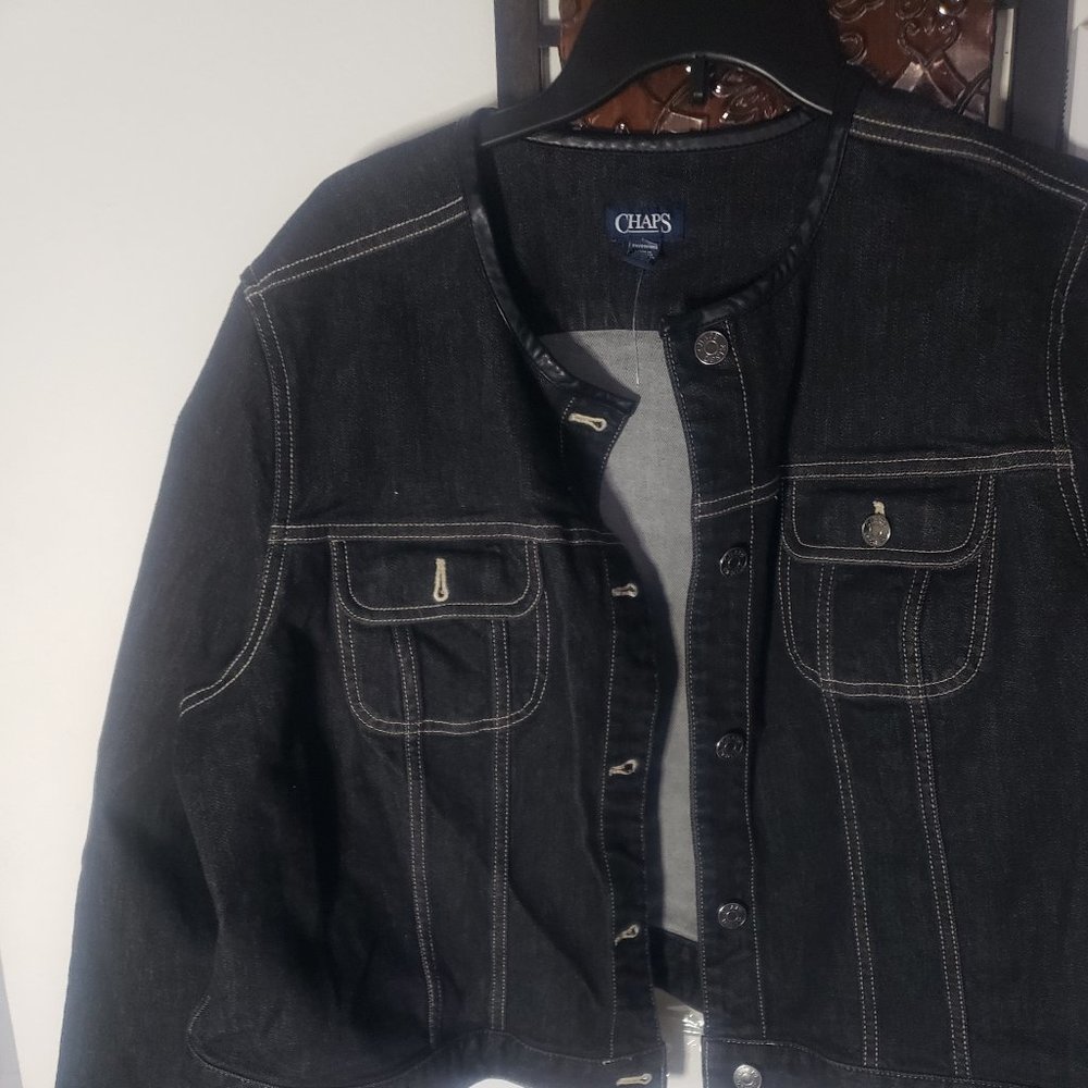 Chaps Fashion Women's Basic Button Down Denim Jea… - image 1